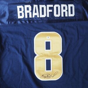 Reebok Sam Bradford St. Louis Rams Autograph Signed Global Jersey Men's XL